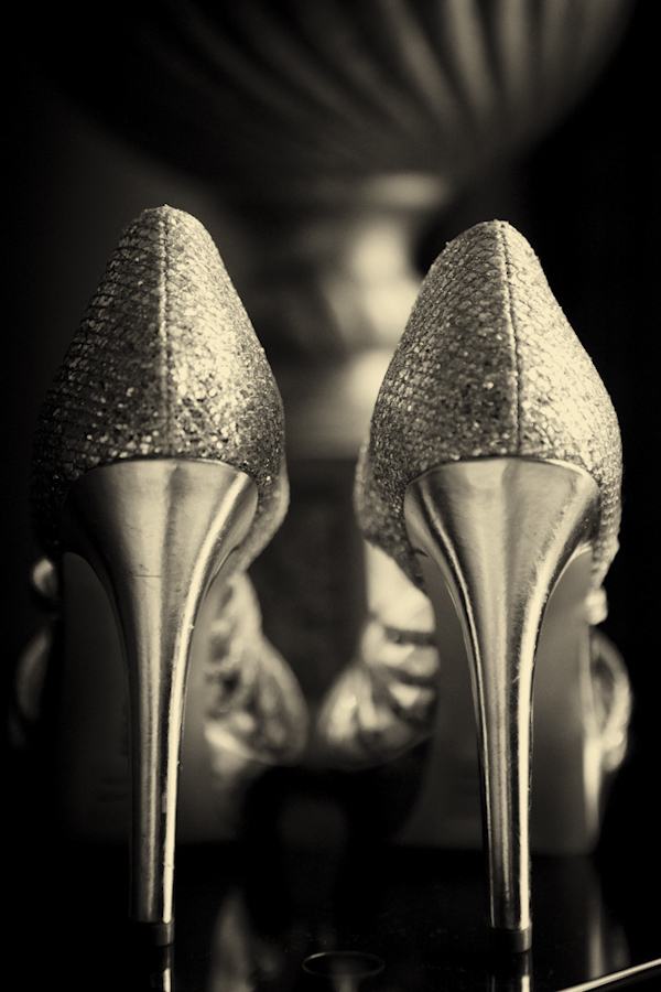 bride's shoes - wedding photo by top Denver based wedding photographer Hardy Klahold